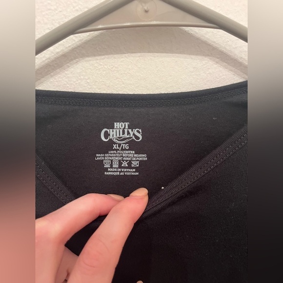 Hot Chilly's Long Sleeve Fleece Base Layer Kids XL - Picture 3 of 3